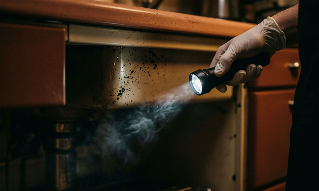 Признаки заражения тараканами